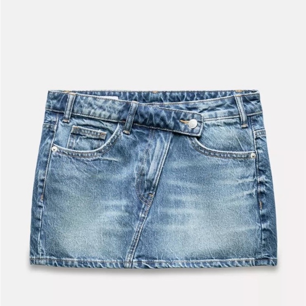 ZARA TRF Denim Mini Skirt